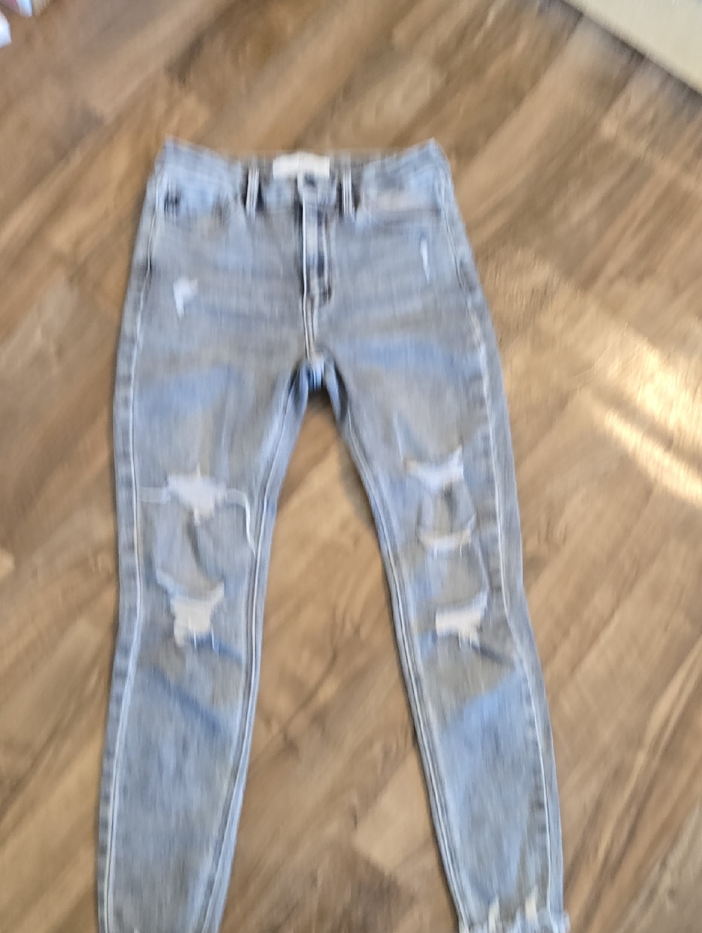 KanCan Light Gray Washed Skinny Jeans